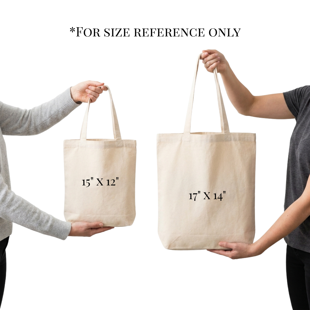 Artisanal Tote Bag with Daisies and Stars